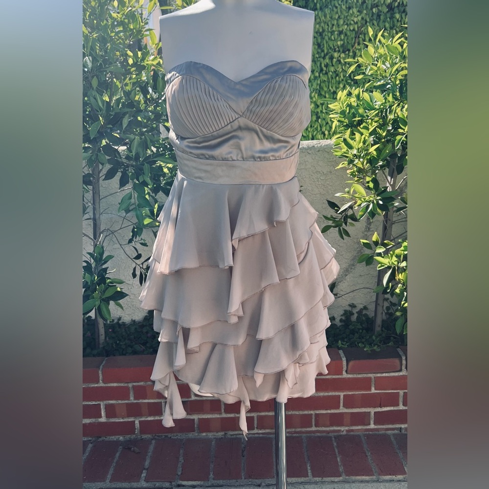 ALLEN SCHWARTZ PRIVE strapless dress